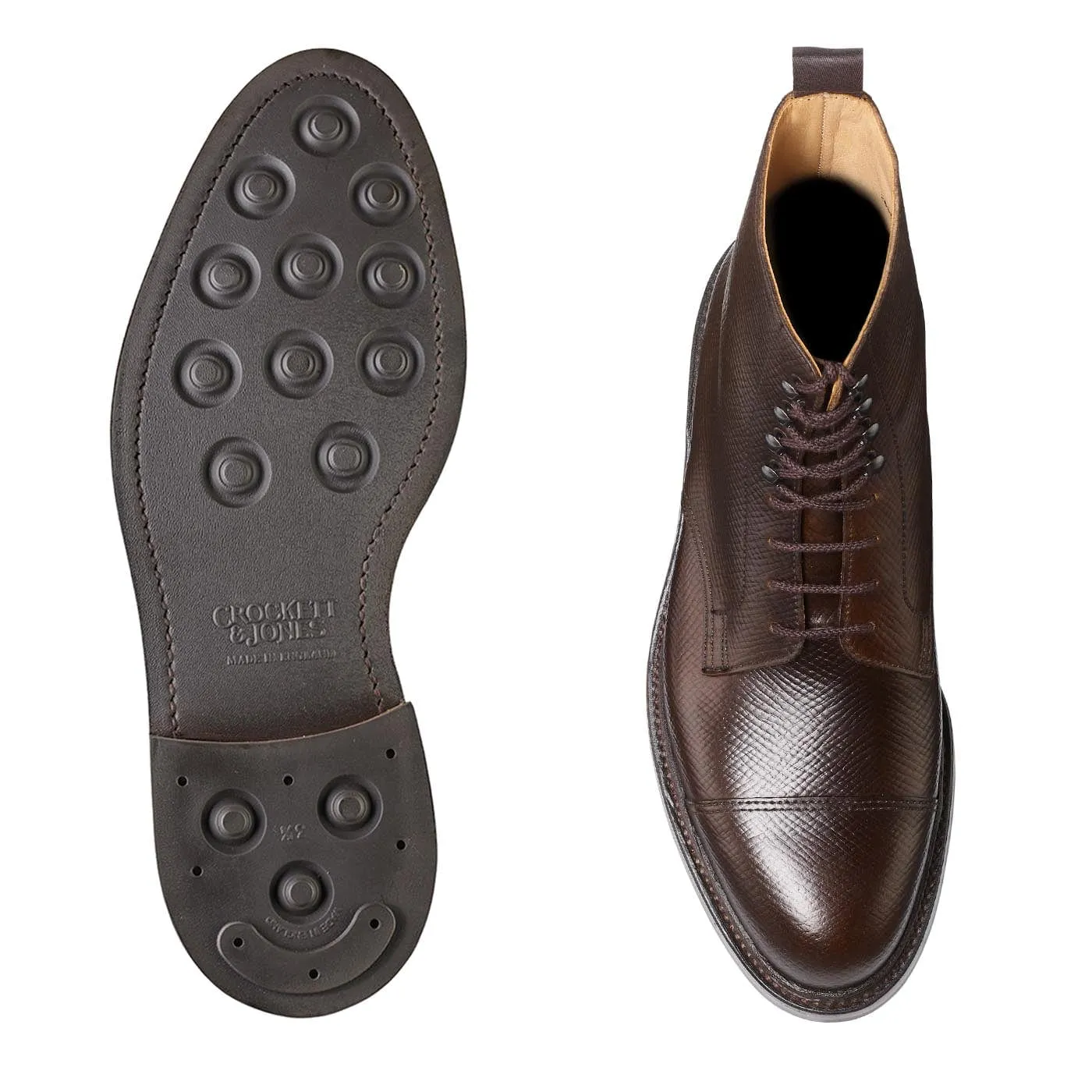 Coniston 2 Dark Brown Hatch Grain Cordovan sold by Crockett & Jones product image thumbnail 2