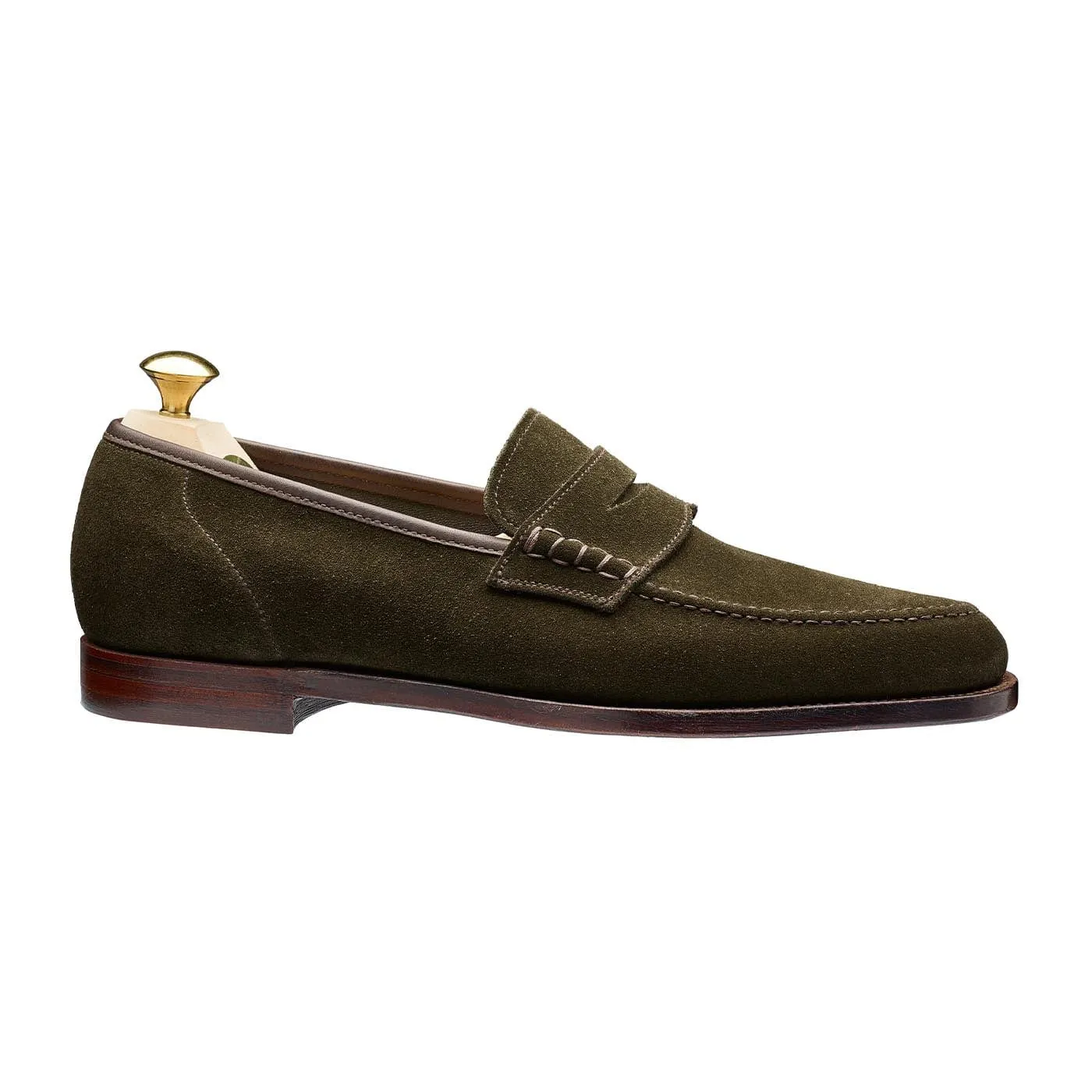 Seaton Earth Green Suede sold by Crockett & Jones product image thumbnail 3