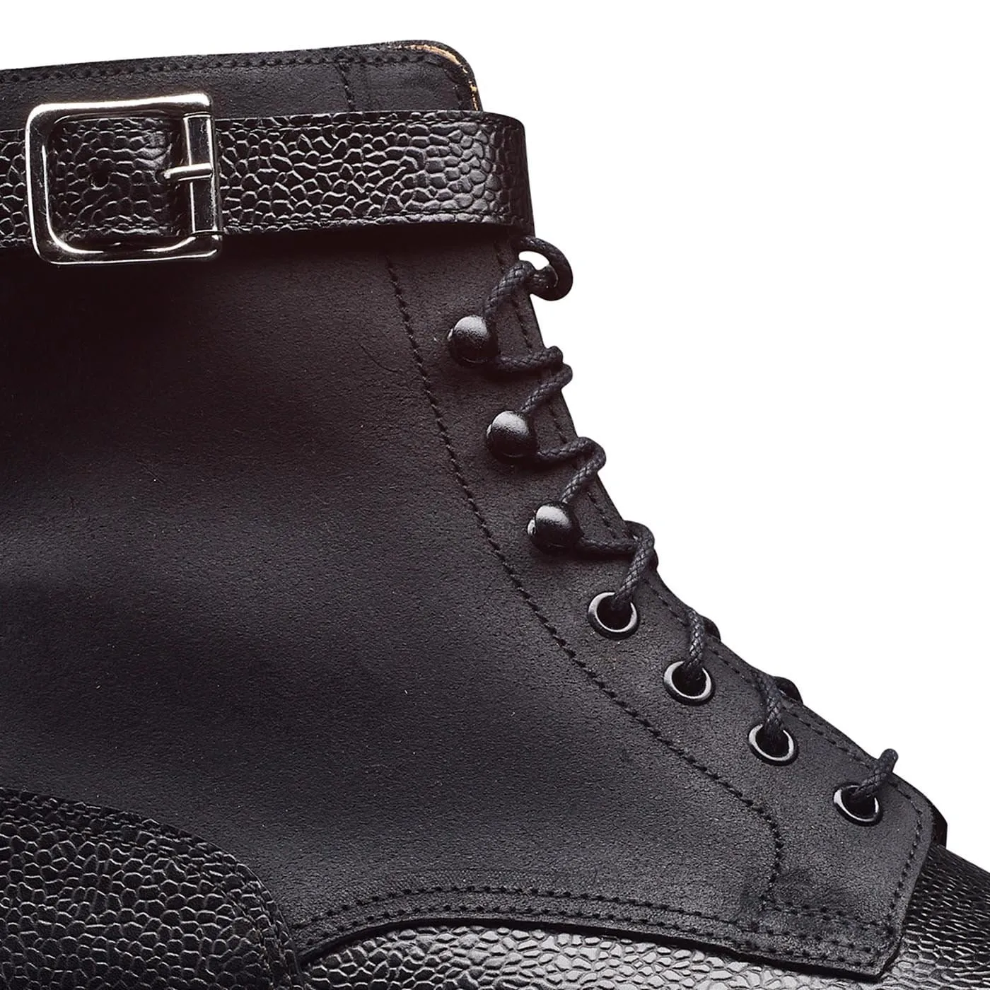 Aldershot Black Scotch Grain & Black Rough-Out Suede sold by Crockett & Jones product image thumbnail 5