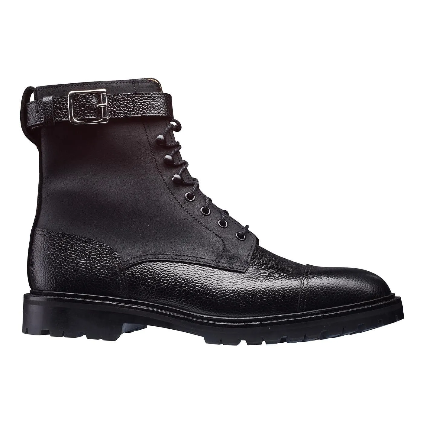 Aldershot Black Scotch Grain & Black Rough-Out Suede sold by Crockett & Jones product image thumbnail 3
