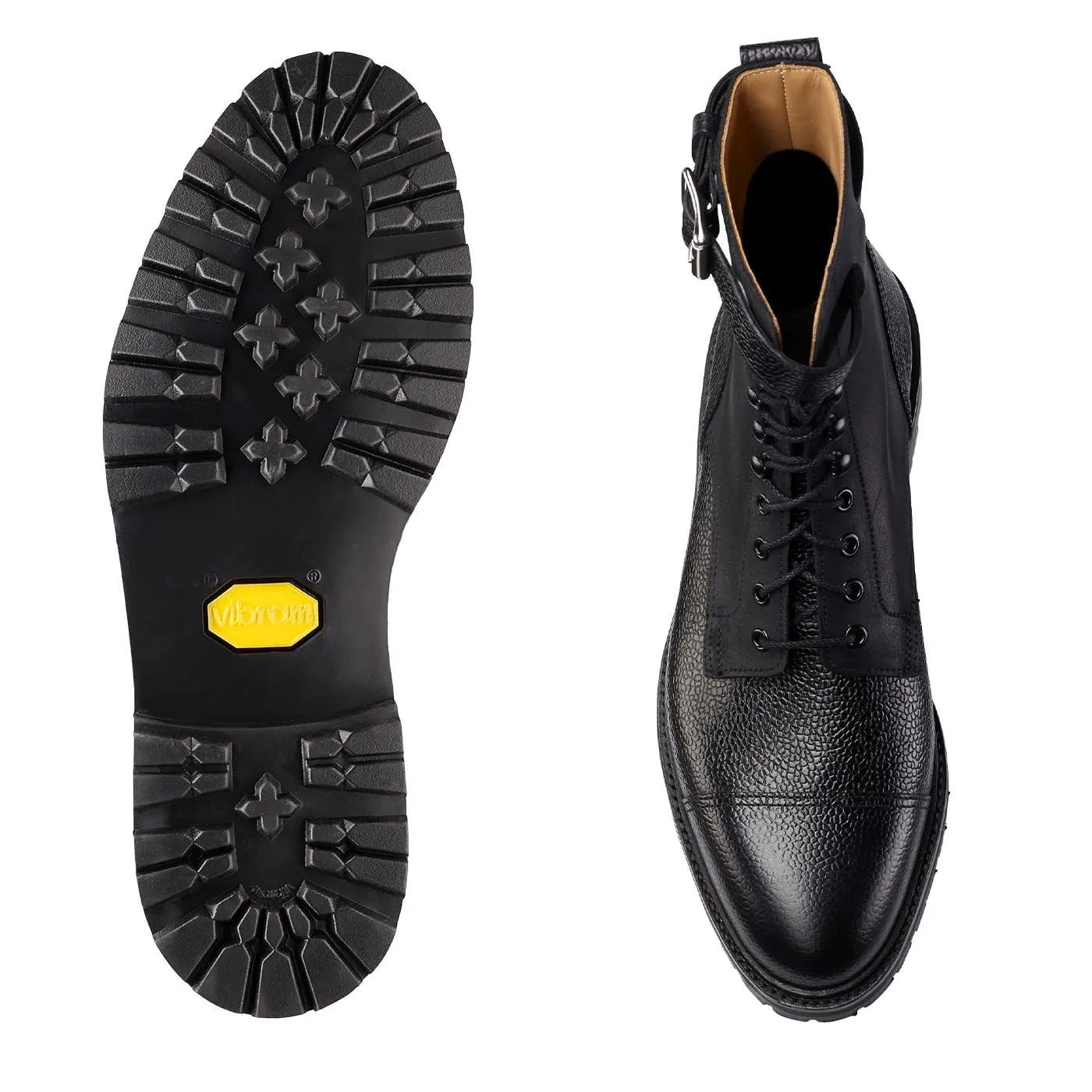 Aldershot Black Scotch Grain & Black Rough-Out Suede sold by Crockett & Jones product image thumbnail 2