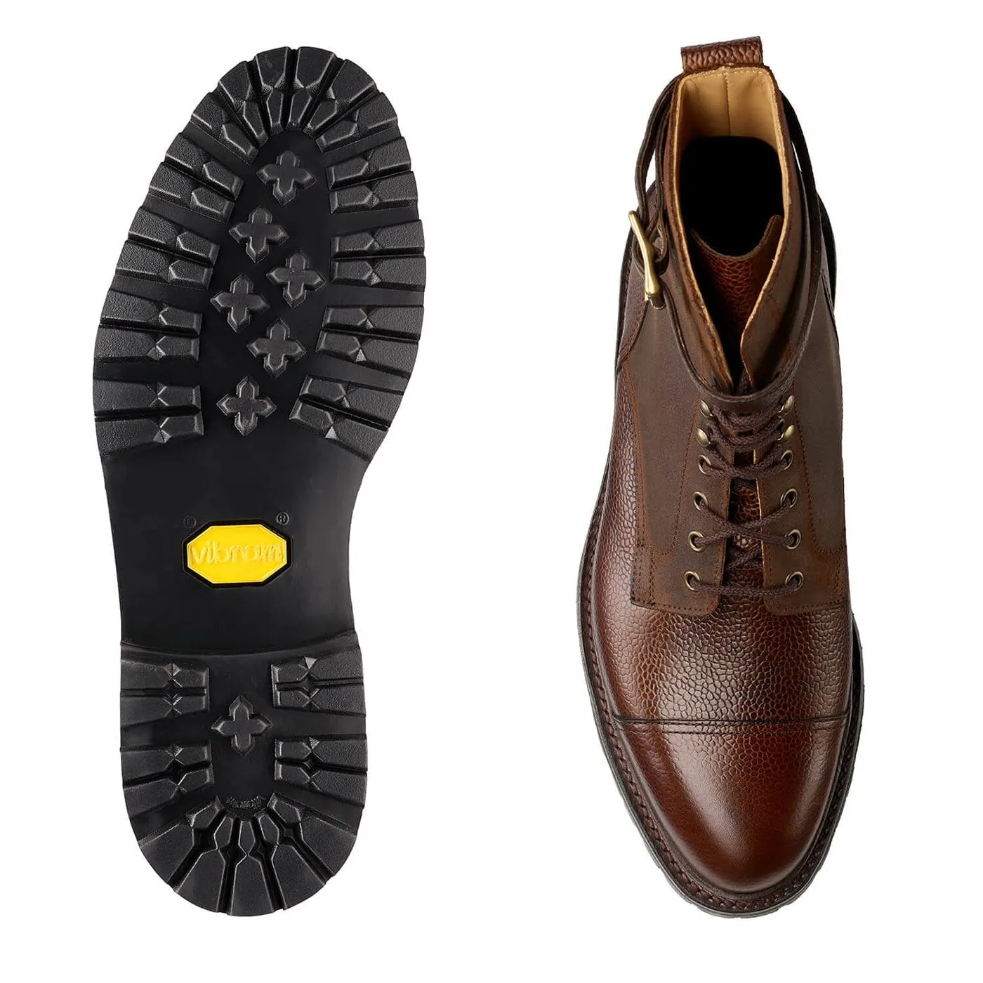 Aldershot Dark Brown Scotch Grain & Dark Brown Rough-Out Suede sold by Crockett & Jones product image thumbnail 2
