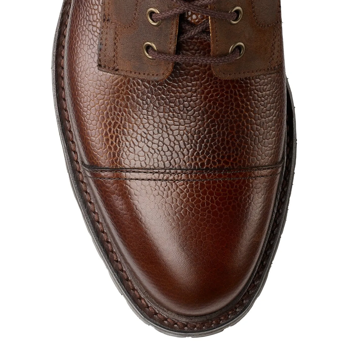 Aldershot Dark Brown Scotch Grain & Dark Brown Rough-Out Suede sold by Crockett & Jones product image thumbnail 4