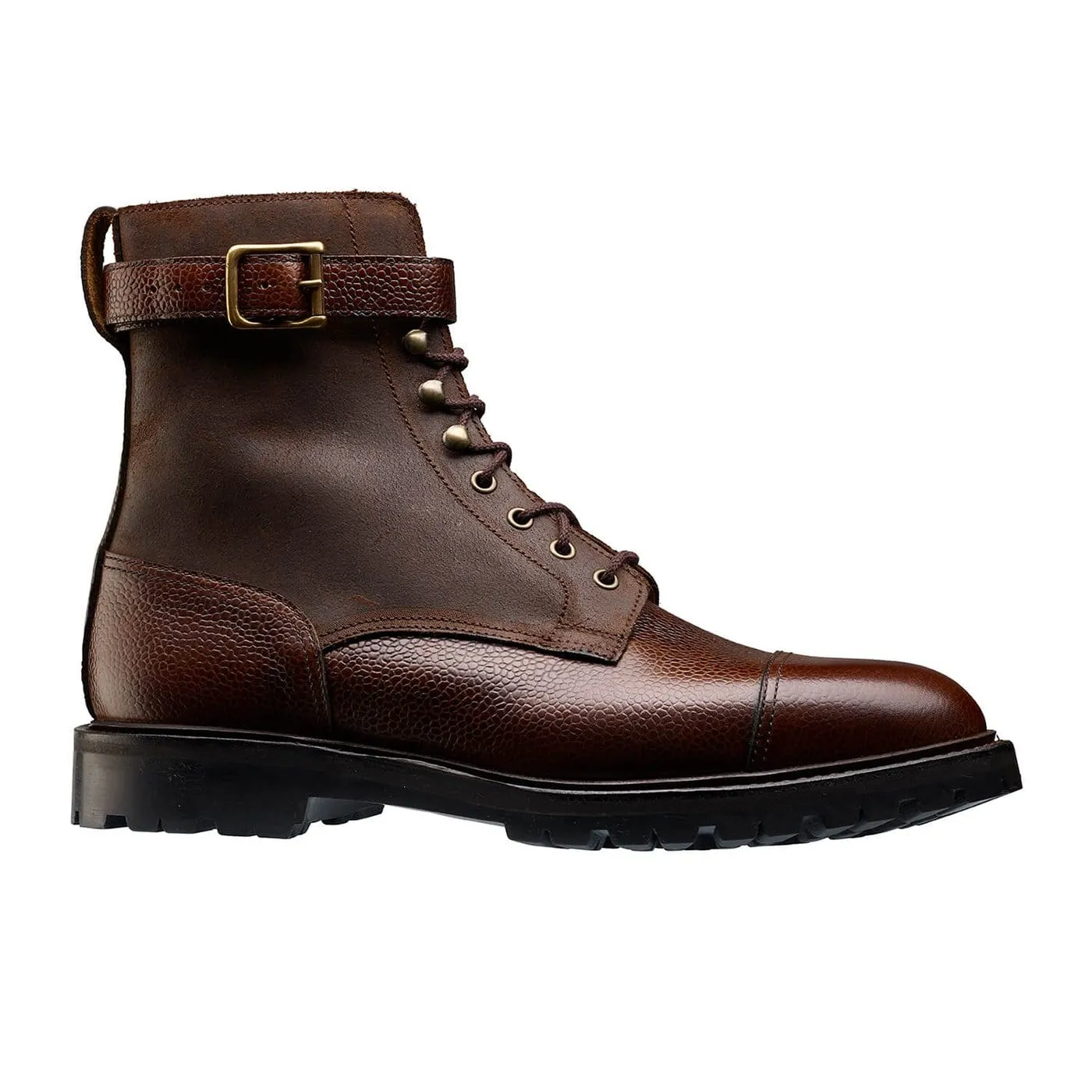 Aldershot Dark Brown Scotch Grain & Dark Brown Rough-Out Suede sold by Crockett & Jones product image thumbnail 3