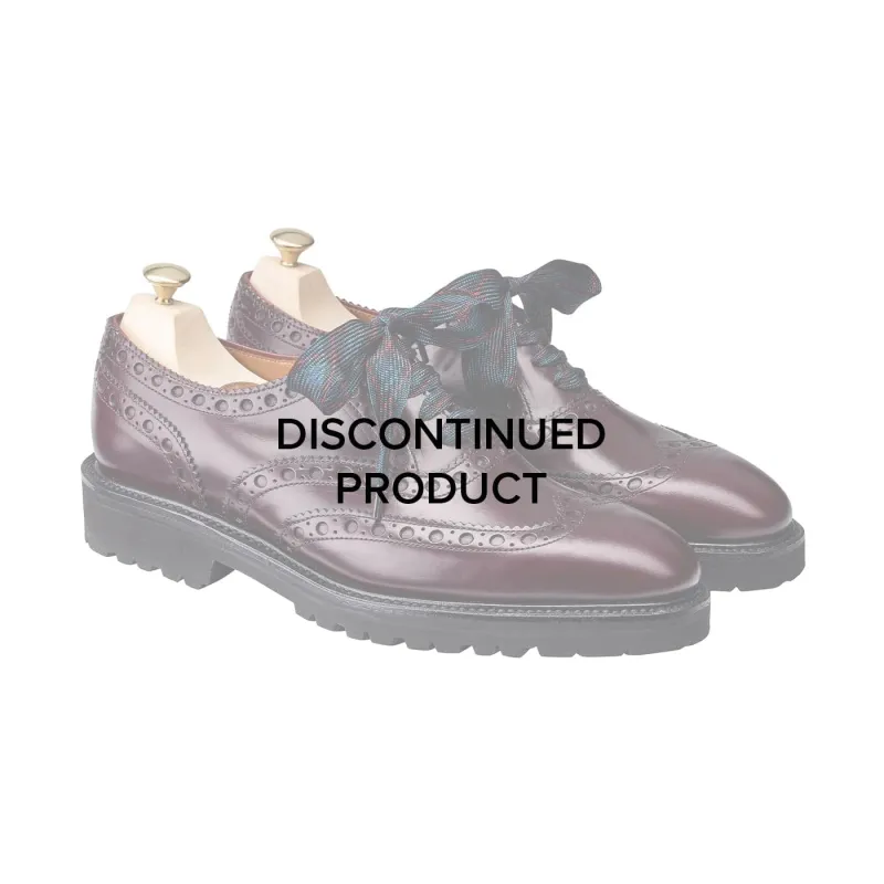 Amy Burgundy Cavalry Calf made by Crockett & Jones