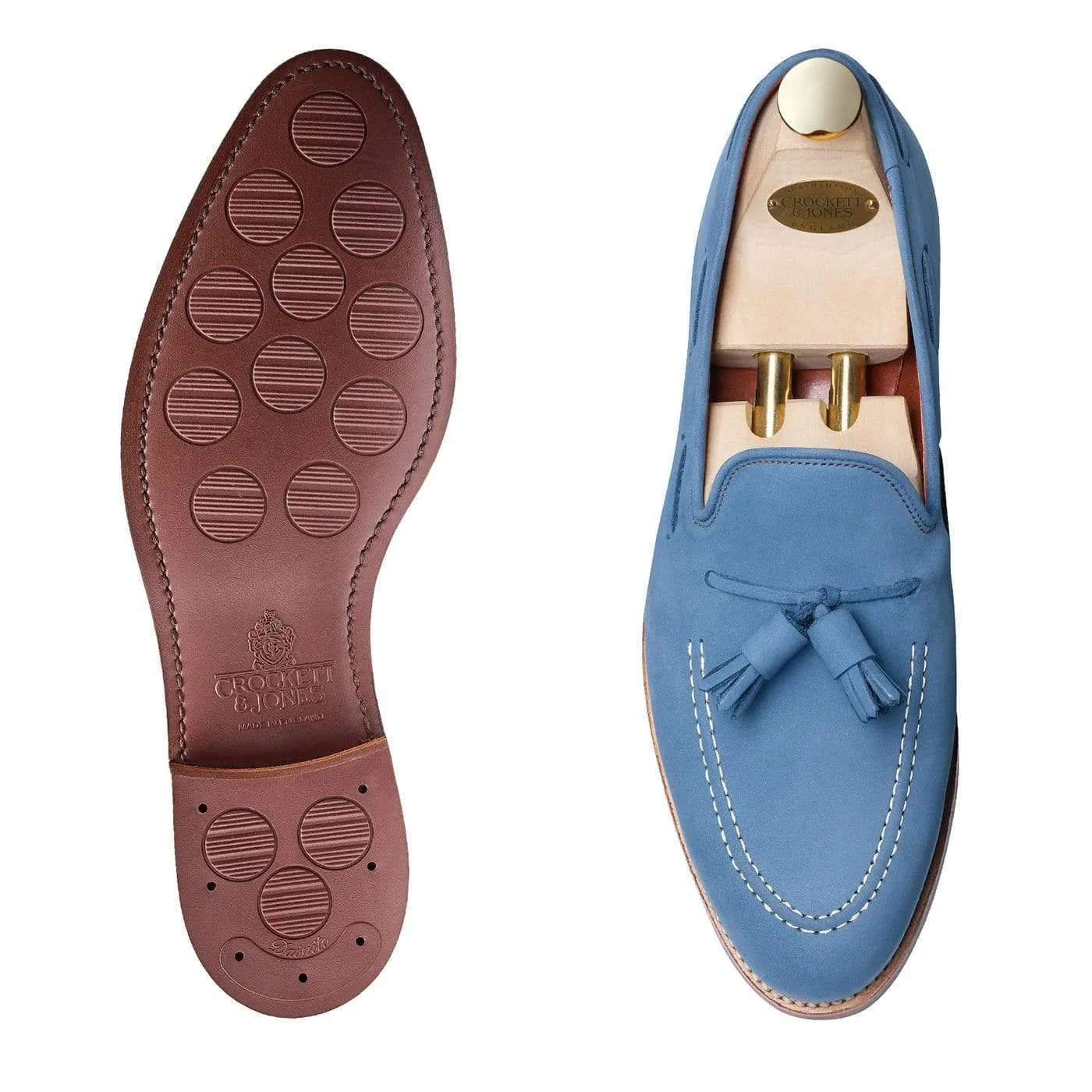 Jersey French Navy Nubuck sold by Crockett & Jones product image thumbnail 2