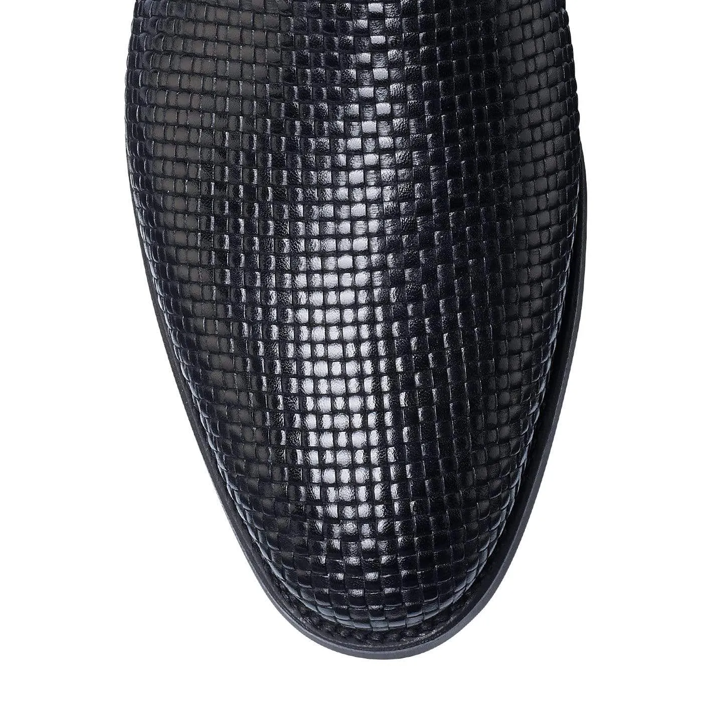 Kensington Black Woven Calf sold by Crockett & Jones product image thumbnail 4