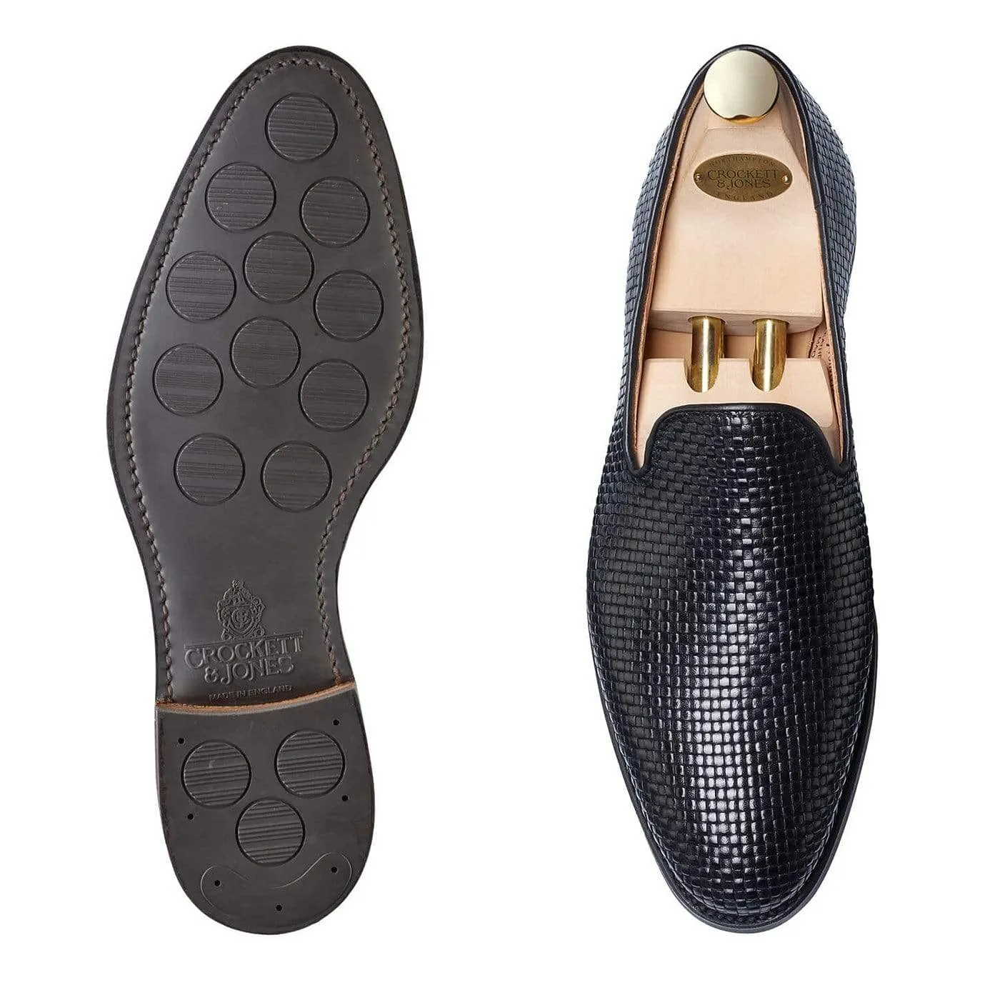 Kensington Black Woven Calf sold by Crockett & Jones product image thumbnail 2
