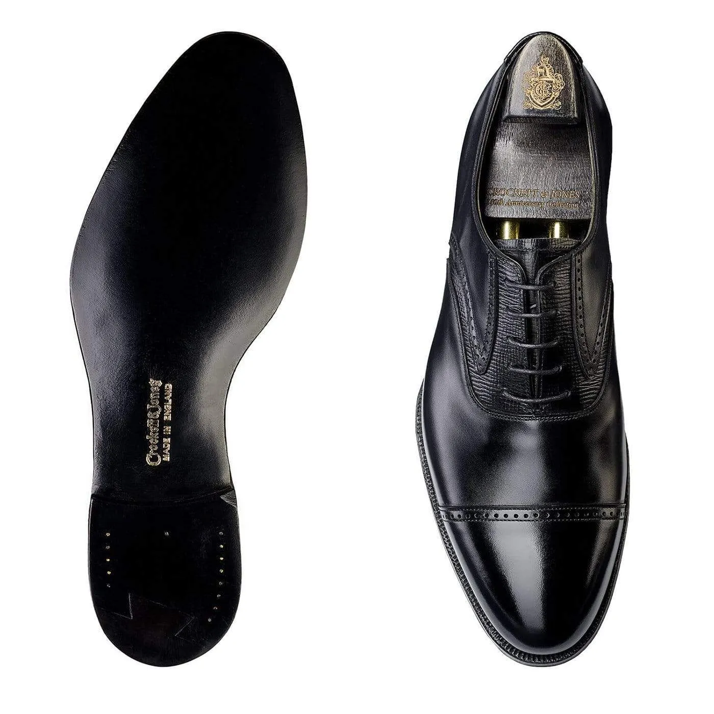 Perry Black Calf & Black Willow Grain sold by Crockett & Jones product image thumbnail 2