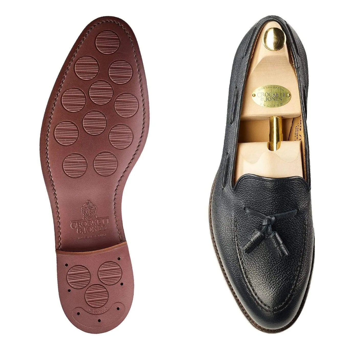 Carly Navy Pebble Grain sold by Crockett & Jones product image thumbnail 2