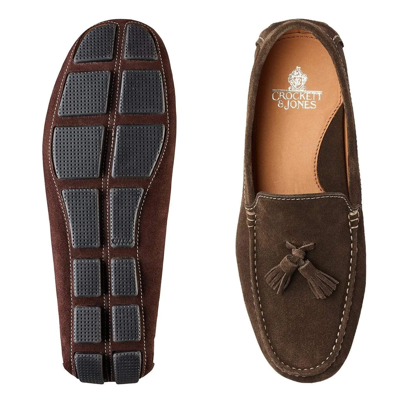 Parma Dark Brown Suede sold by Crockett & Jones product image thumbnail 2