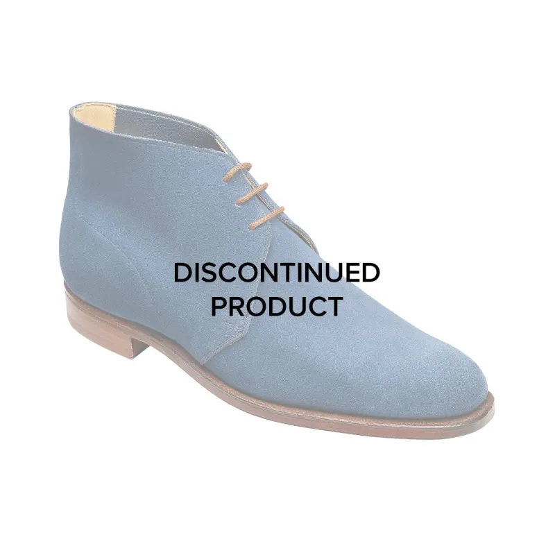 Chukka Mid-Blue Suede sold by Crockett & Jones