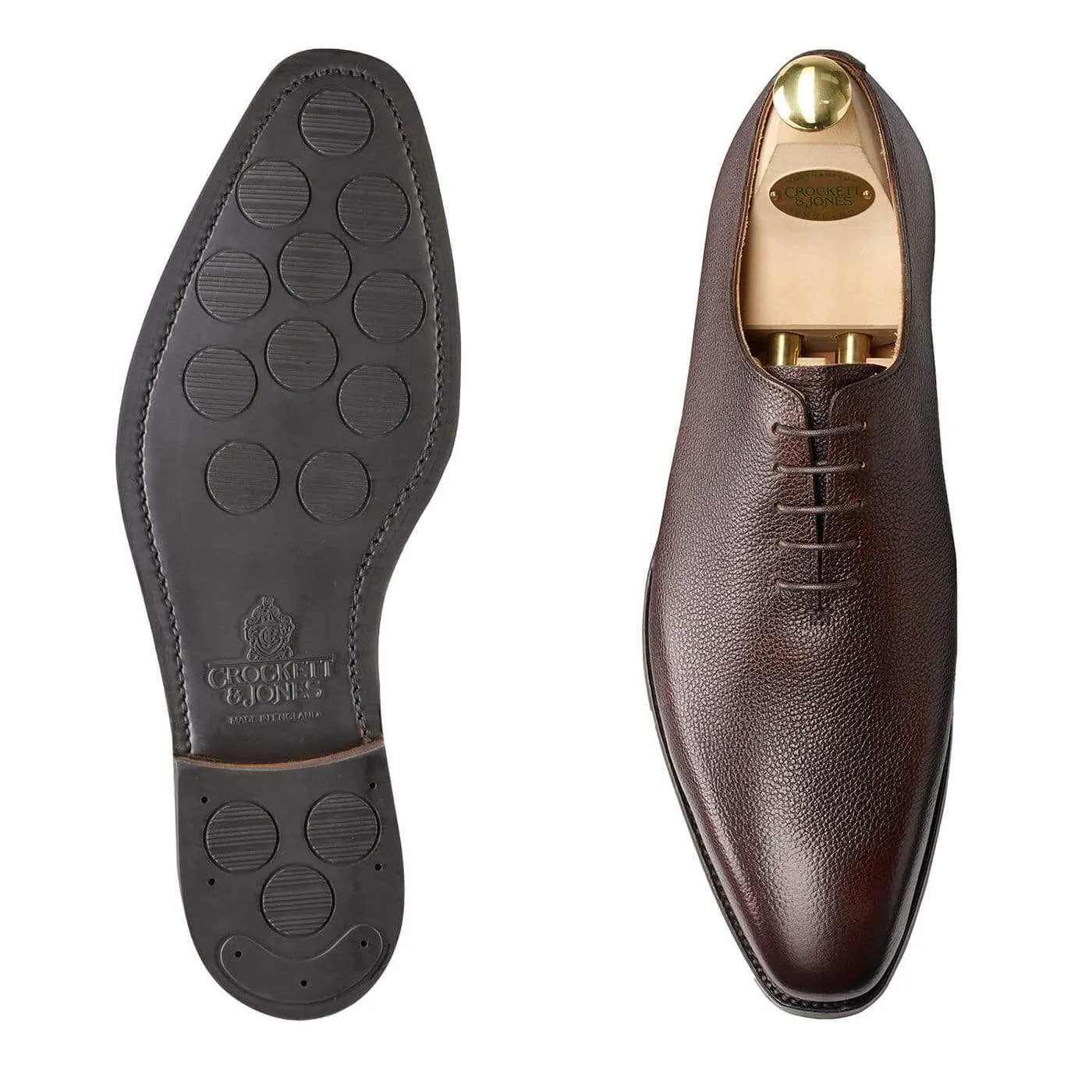Alex Dark Brown Pebble Grain sold by Crockett & Jones product image thumbnail 2