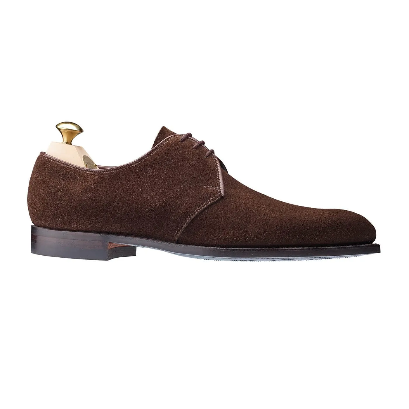 Helston 2 Dark Brown Suede sold by Crockett & Jones product image thumbnail 3