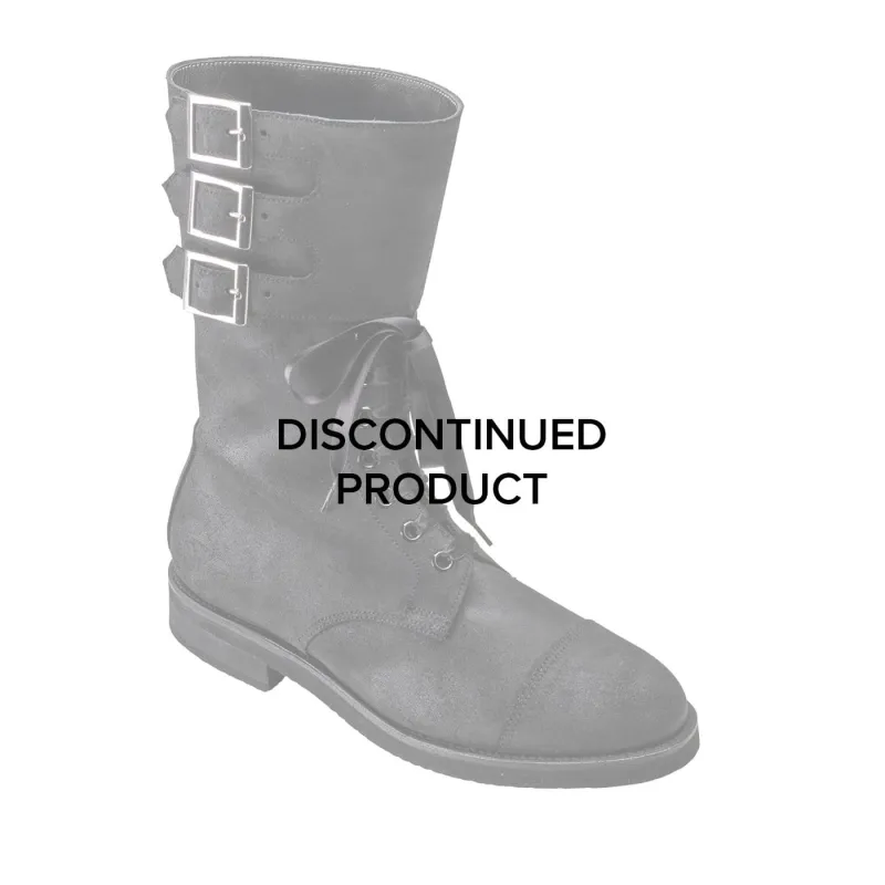 Ella Black Rough-Out Suede made by Crockett & Jones