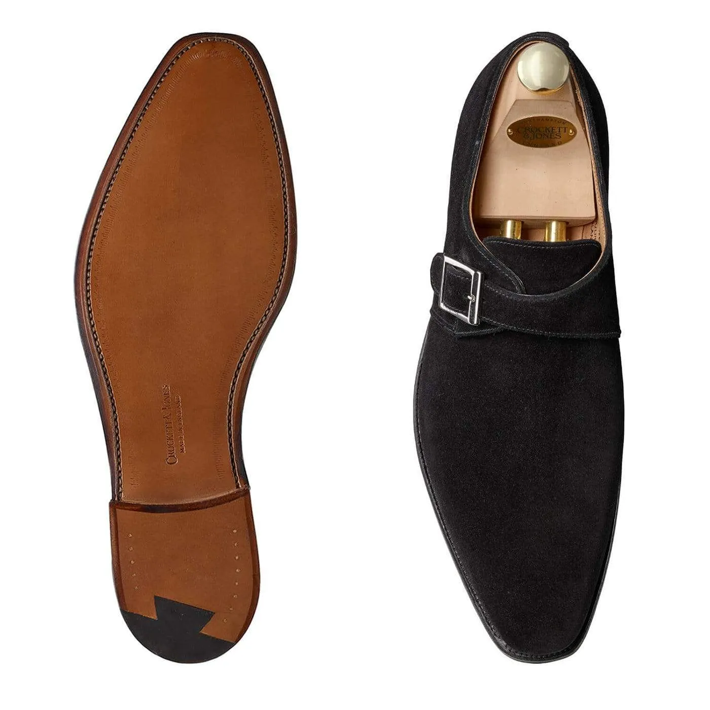 Monkton Black Calf Suede sold by Crockett & Jones product image thumbnail 2