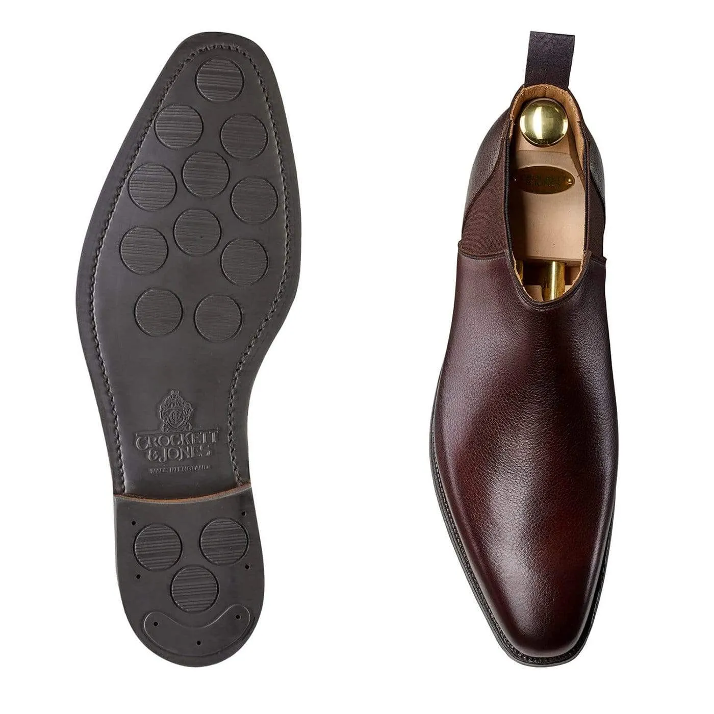 Deene Dark Brown Pebble Grain sold by Crockett & Jones product image thumbnail 2