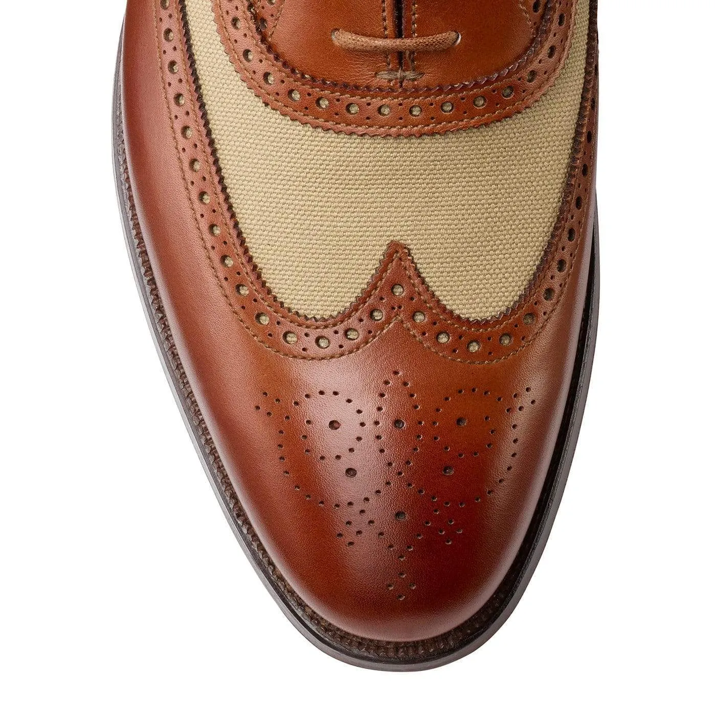 Gerrard 4 Mahogany Calf & Stone Canvas sold by Crockett & Jones product image thumbnail 4
