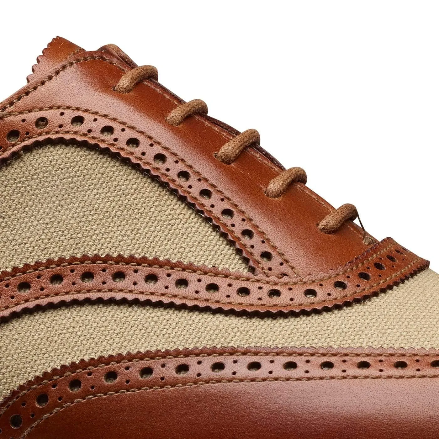 Gerrard 4 Mahogany Calf & Stone Canvas sold by Crockett & Jones product image thumbnail 5
