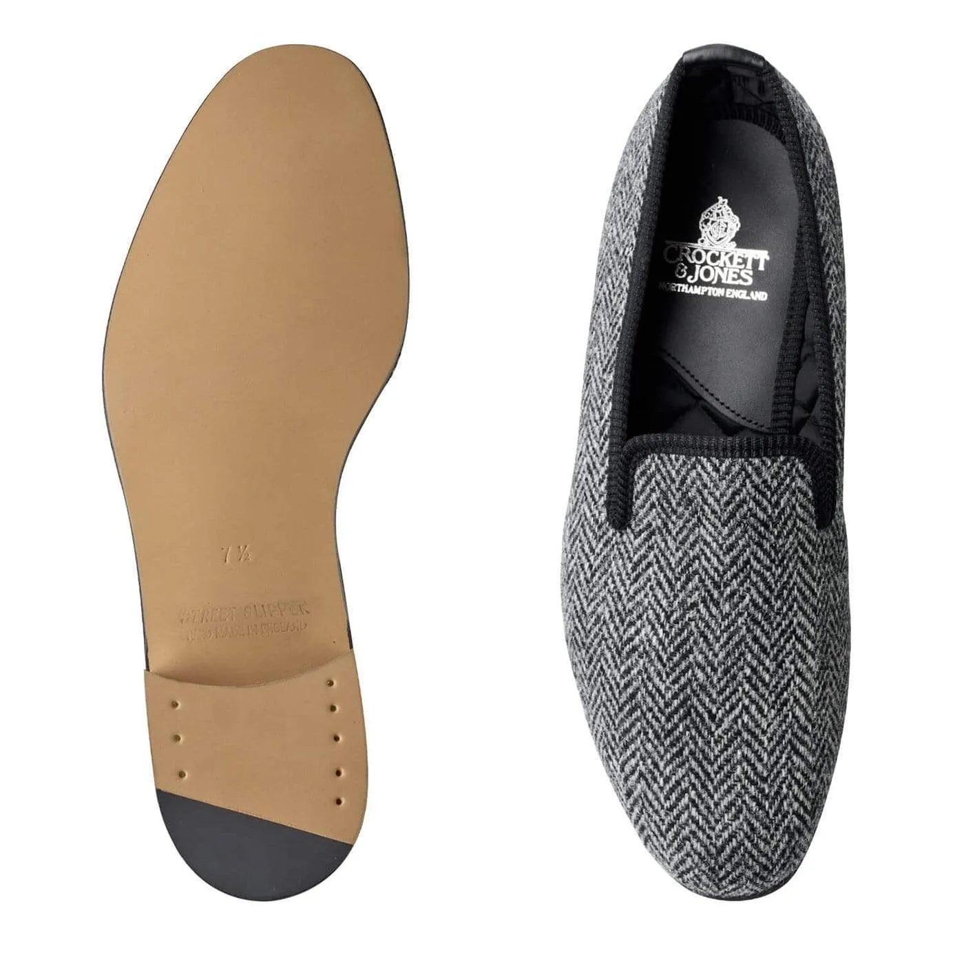 Plain Albert Grey Harris Tweed sold by Crockett & Jones product image thumbnail 2