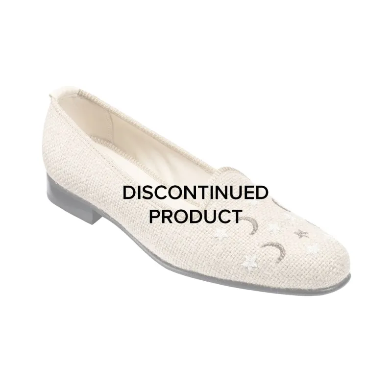 Moons & Stars Oatmeal Linen made by Crockett & Jones