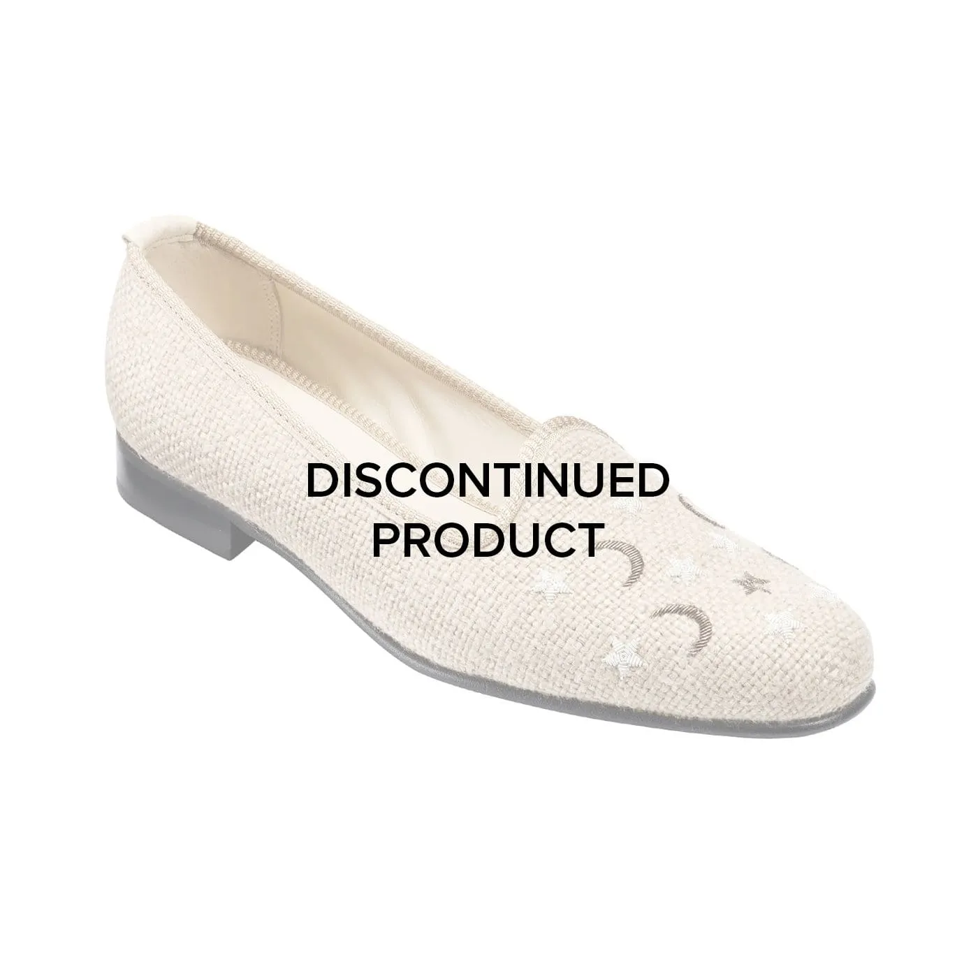 Moons & Stars Oatmeal Linen sold by Crockett & Jones