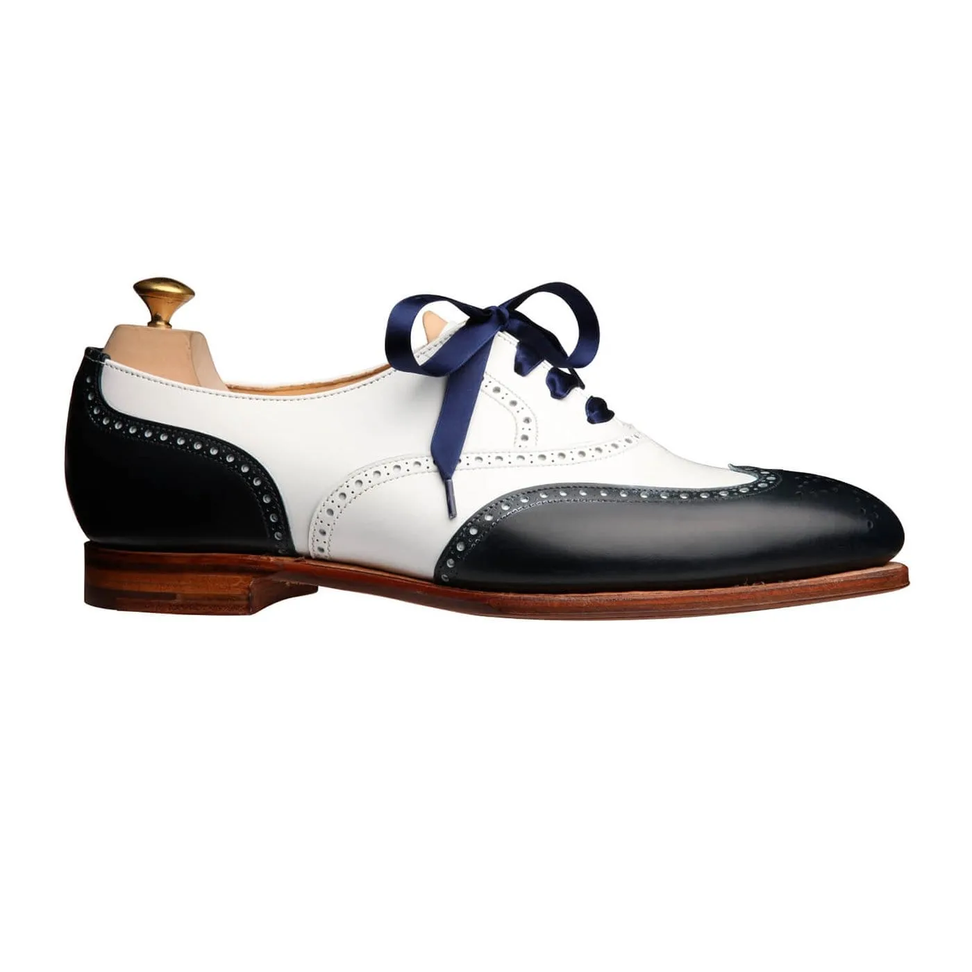 Jenny Navy & White sold by Crockett & Jones product image thumbnail 3