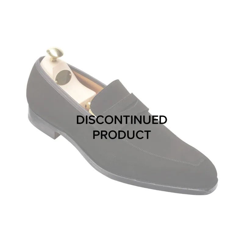 Merton Black Calf Suede made by Crockett & Jones