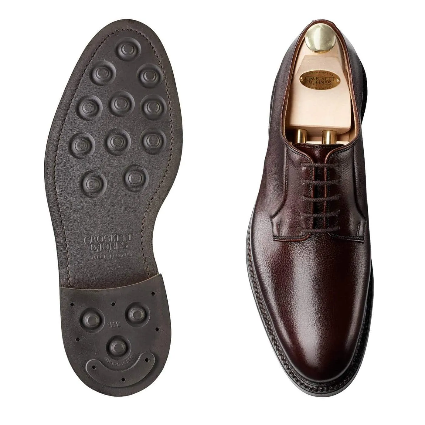 Lamont 2 Dark Brown Pebble Grain sold by Crockett & Jones product image thumbnail 2