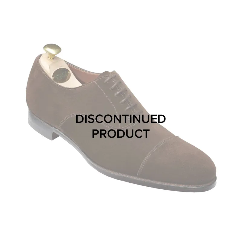 Lonsdale Dark Brown Calf Suede made by Crockett & Jones