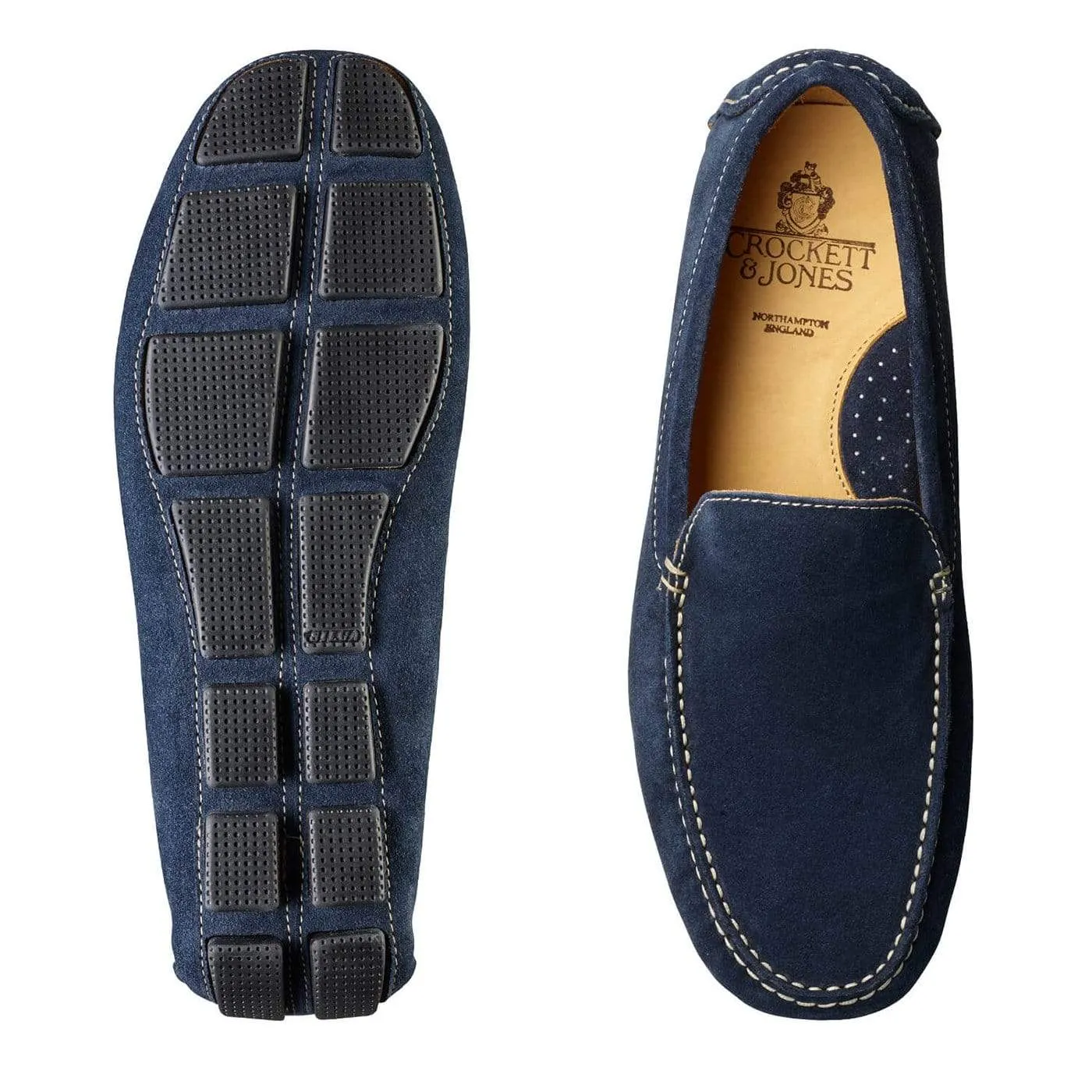 Como Navy Suede sold by Crockett & Jones product image thumbnail 2