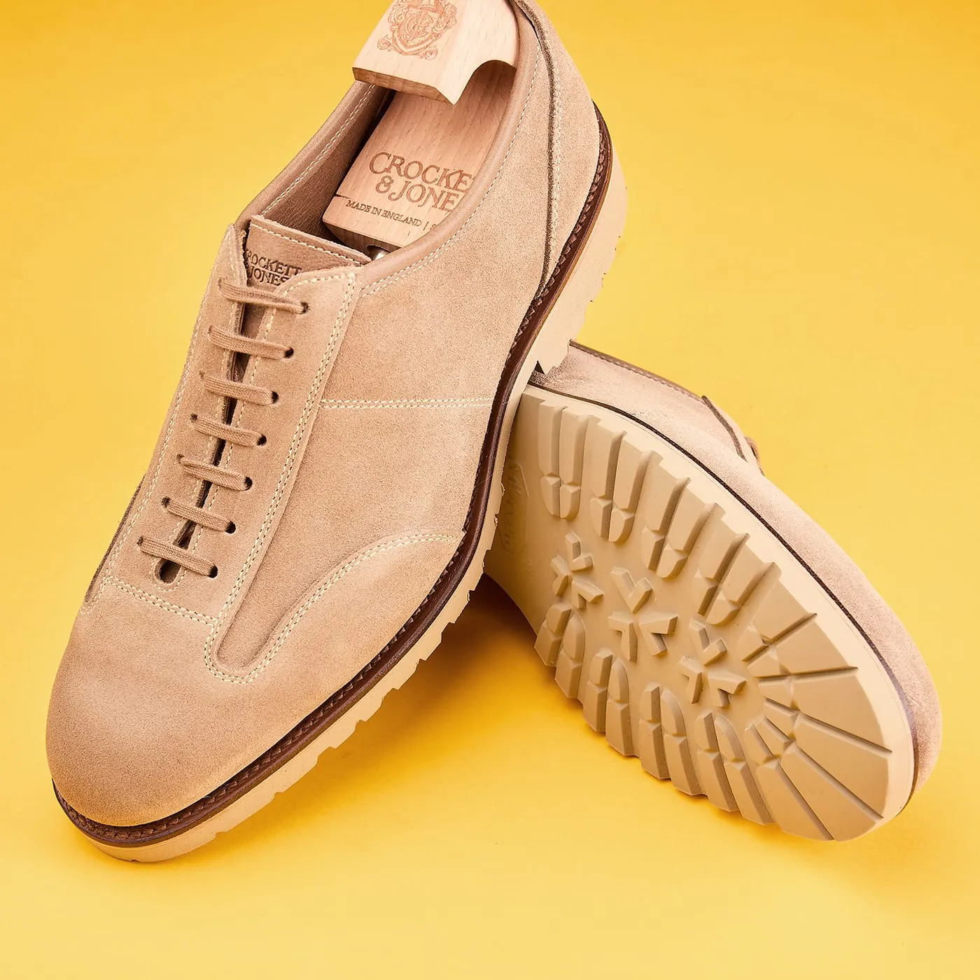 Bowland Taupe Reverse Butt Suede sold by Crockett & Jones product image thumbnail 3