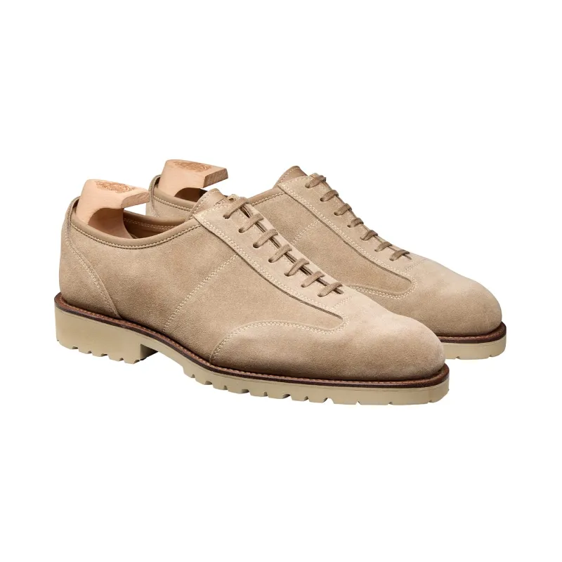 Bowland Taupe Reverse Butt Suede made by Crockett & Jones