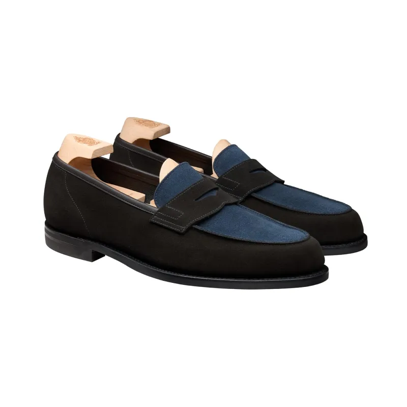 Richmond 2 Black & Ocean Suede made by Crockett & Jones