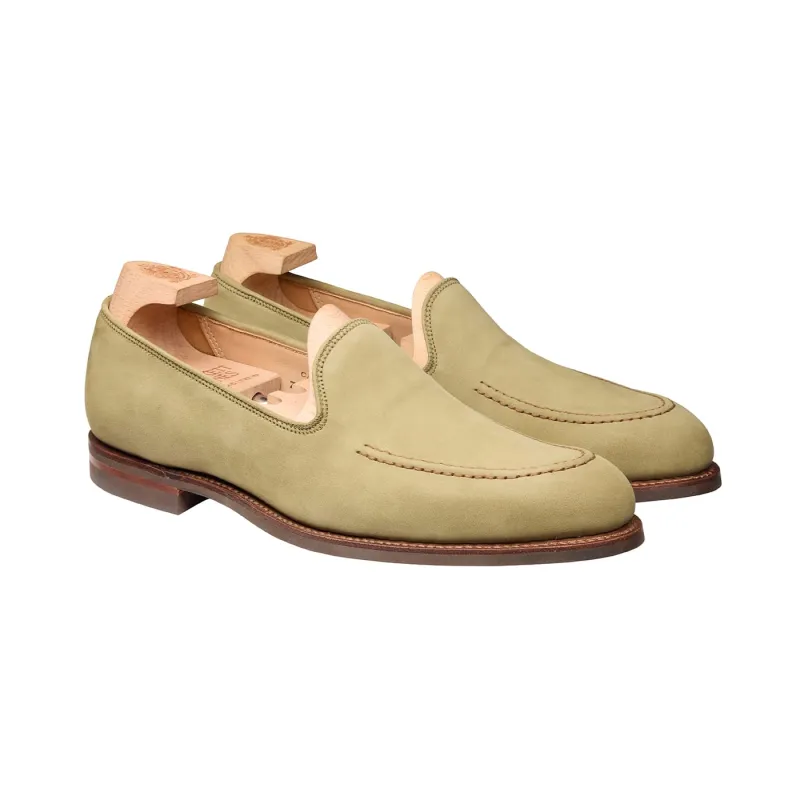 Camden Sage Green Nubuck made by Crockett & Jones