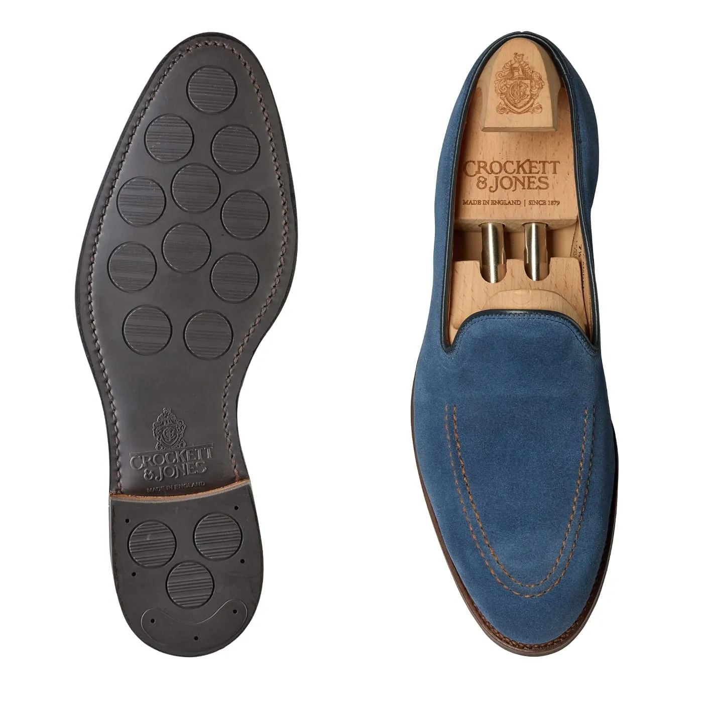 Camden Mid Blue Suede sold by Crockett & Jones product image thumbnail 2