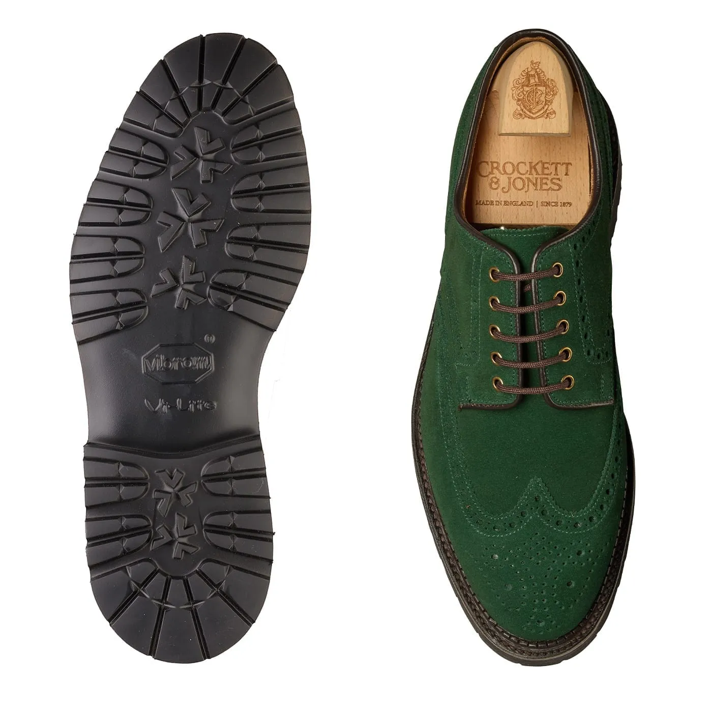 Pembroke Bottle Green Suede sold by Crockett & Jones product image thumbnail 2