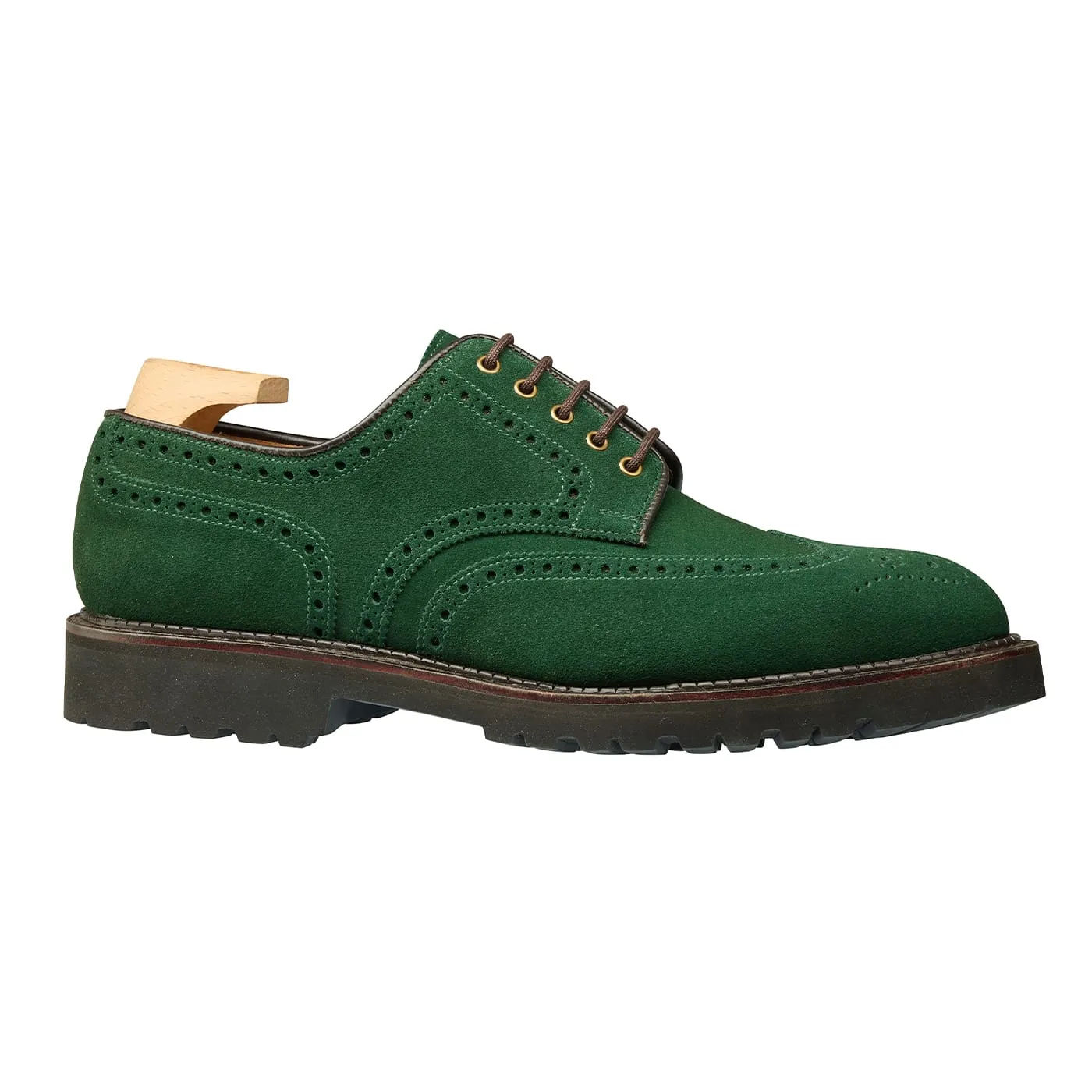 Pembroke Bottle Green Suede sold by Crockett & Jones product image thumbnail 3