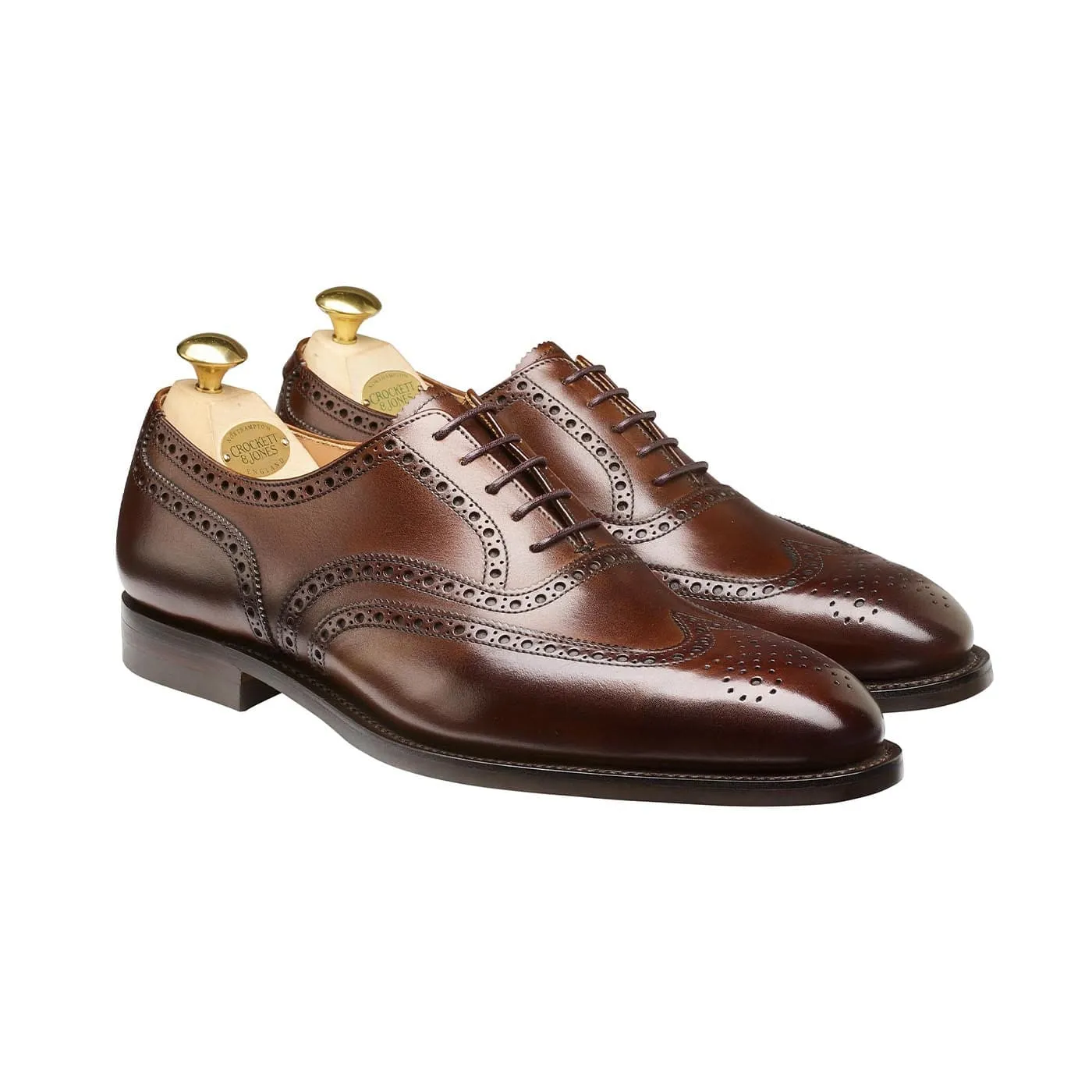 Westgate 2 Dark Brown Burnished Calf sold by Crockett & Jones