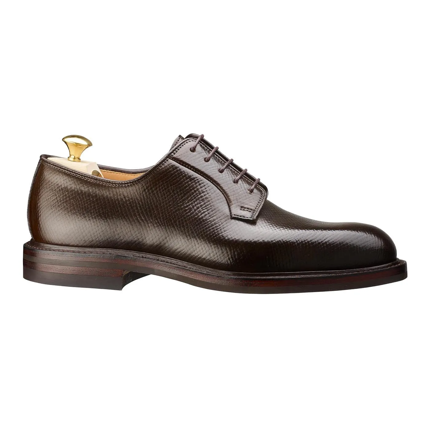 Lanark 5 Dark Brown Hatch Grain Cordovan sold by Crockett & Jones product image thumbnail 3