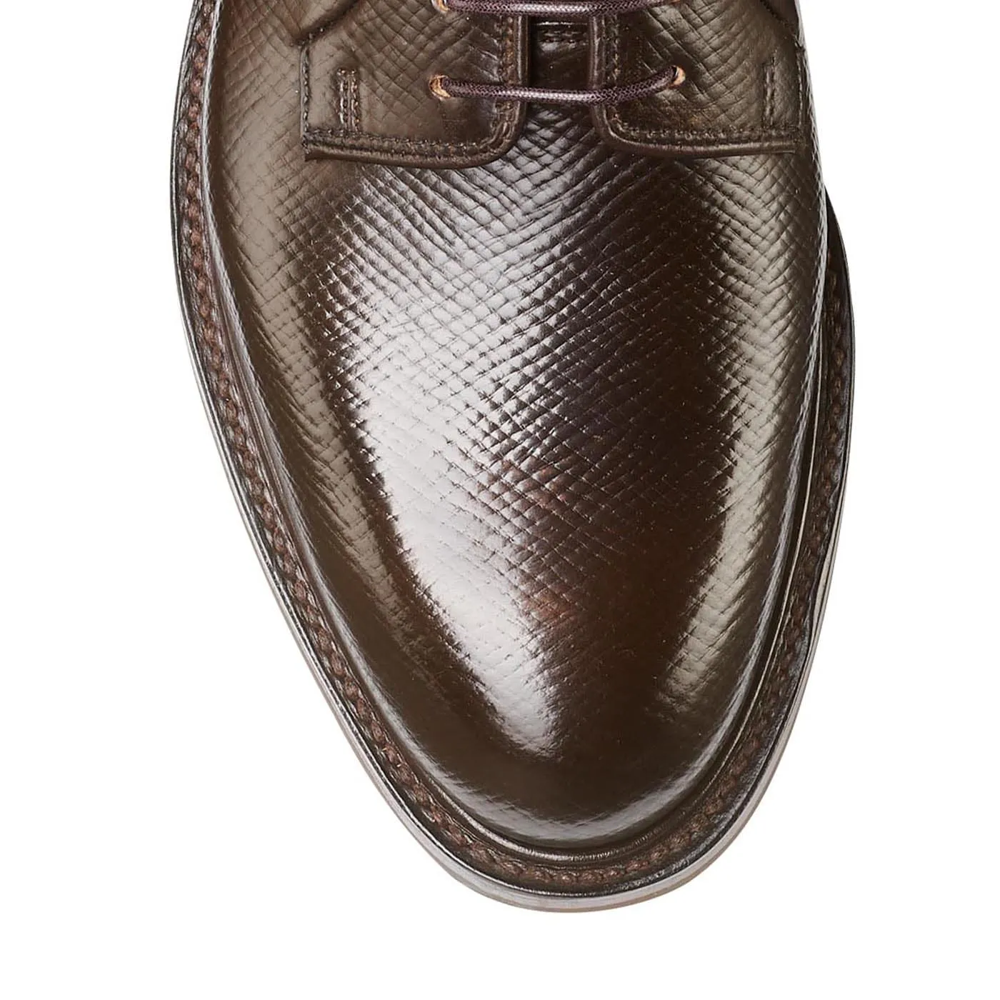 Lanark 5 Dark Brown Hatch Grain Cordovan sold by Crockett & Jones product image thumbnail 4