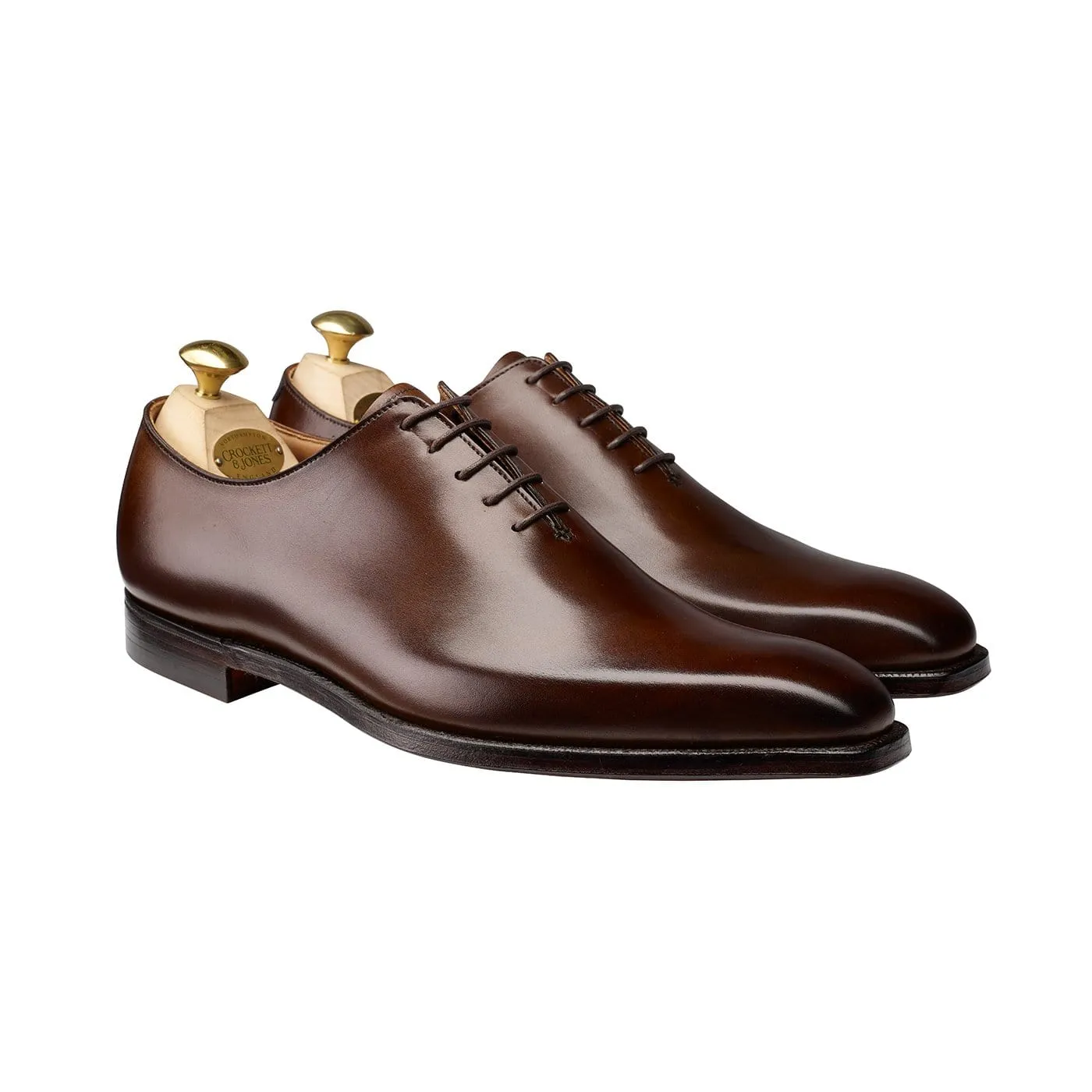 Alex Dark Brown Burnished Calf sold by Crockett & Jones