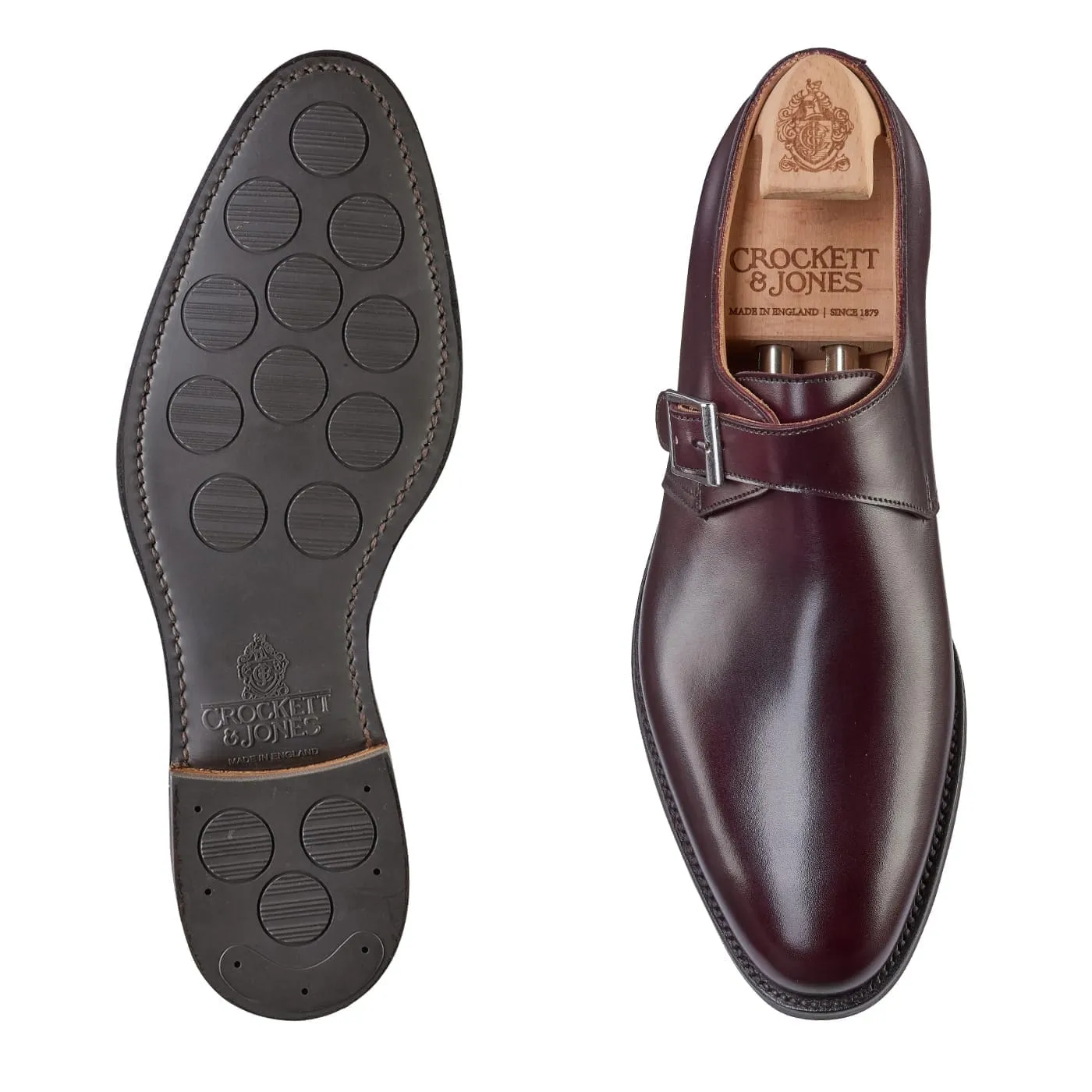 Monkton 3 Burgundy Burnished Calf sold by Crockett & Jones product image thumbnail 2