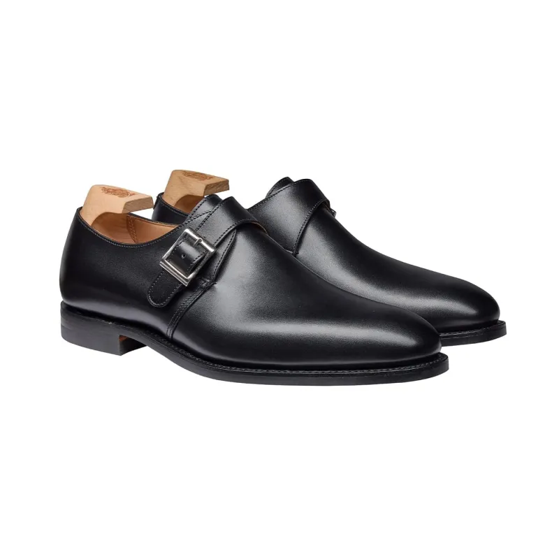 Monkton 3 Black Calf made by Crockett & Jones