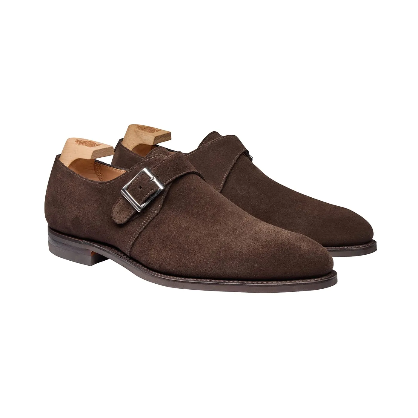 Monkton 3 Dark Oak Suede sold by Crockett & Jones