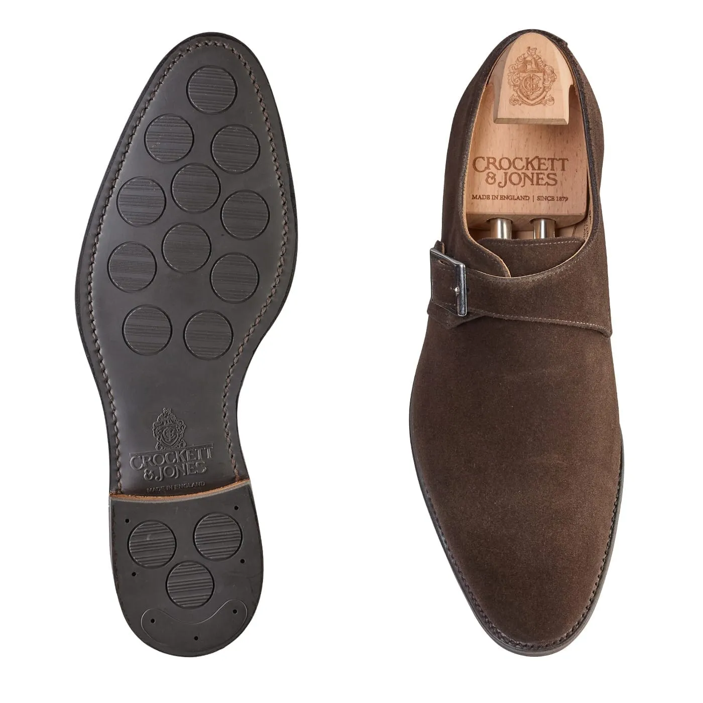 Monkton 3 Dark Oak Suede sold by Crockett & Jones product image thumbnail 2