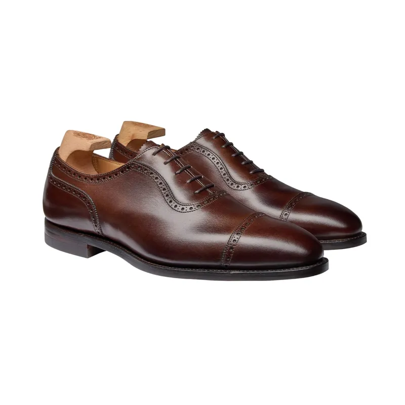 Westbourne 4 Dark Brown Burnished Calf made by Crockett & Jones