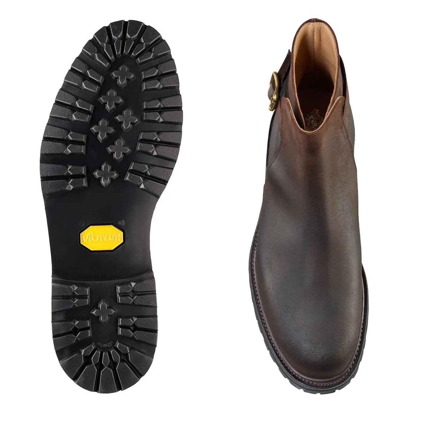Hickstead 4 Dark Brown Rough-Out Suede sold by Crockett & Jones product image thumbnail 2