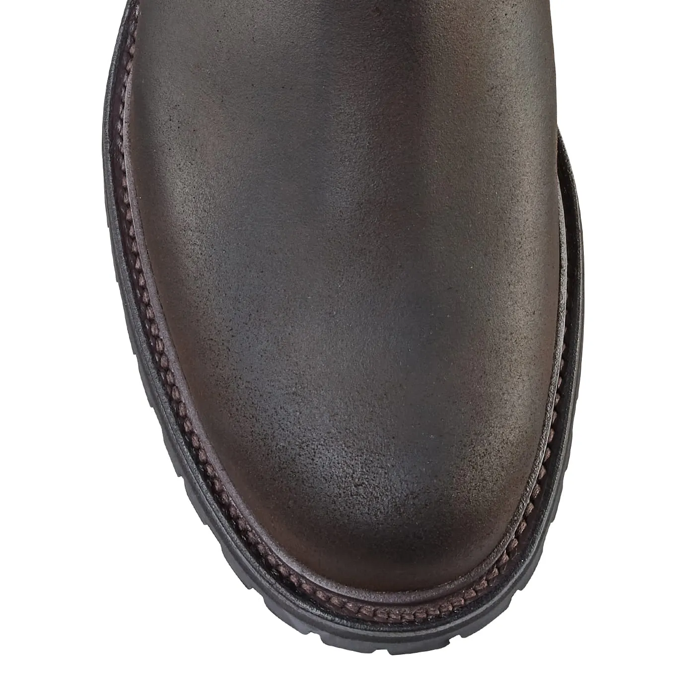 Hickstead 4 Dark Brown Rough-Out Suede sold by Crockett & Jones product image thumbnail 4