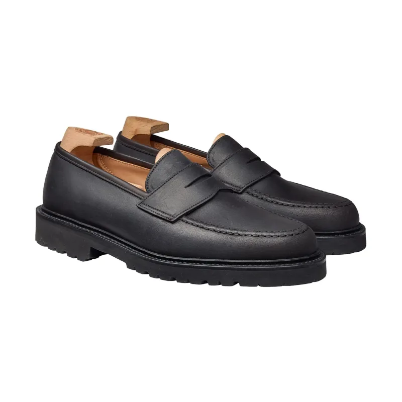 Boston 2 Black Rough-Out Suede made by Crockett & Jones